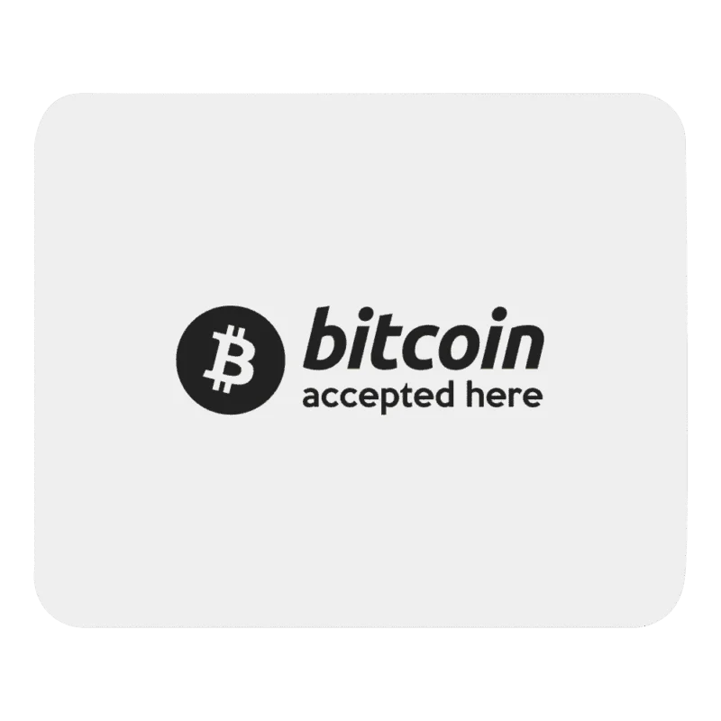 Bitcoin Accepted Here Mouse Pad
