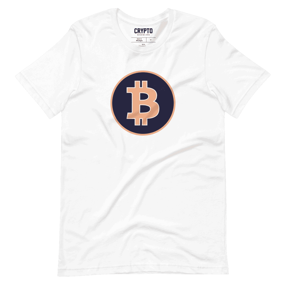 Bitcoin Dark Blue Circle Logo T-Shirt
