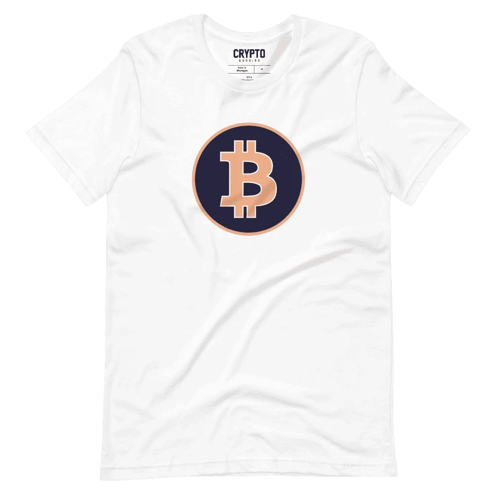 Bitcoin Dark Blue Circle Logo T-Shirt