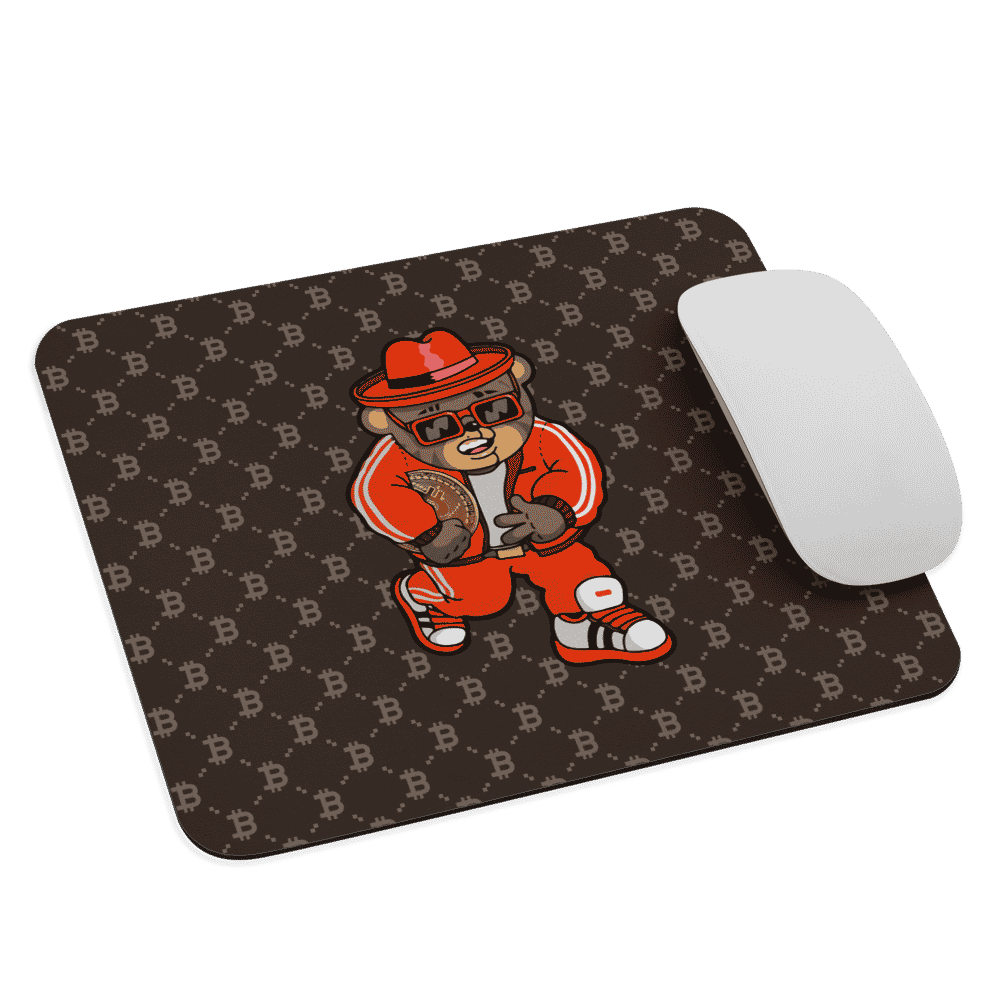 Bitcoin Fashion Bear Mouse Pad