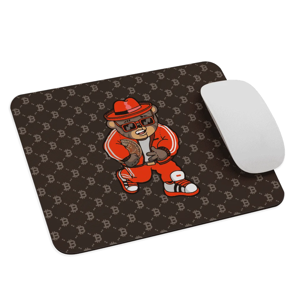 Bitcoin Fashion Bear Mouse Pad - Image 3