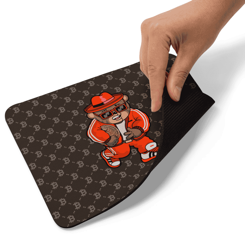 Bitcoin Fashion Bear Mouse Pad
