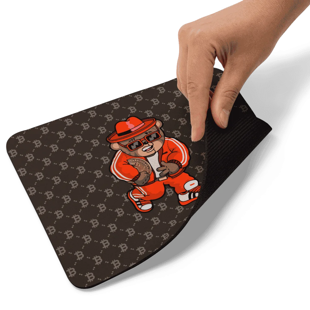 Bitcoin Fashion Bear Mouse Pad - Image 4