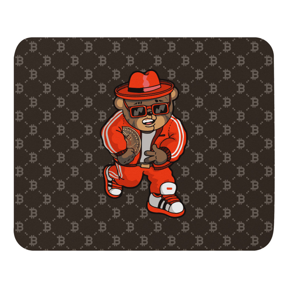 Bitcoin Fashion Bear Mouse Pad