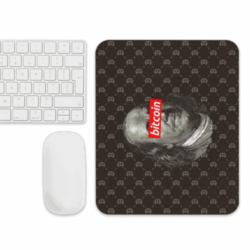 Bitcoin Fashion Benjamin Franklin Mouse Pad