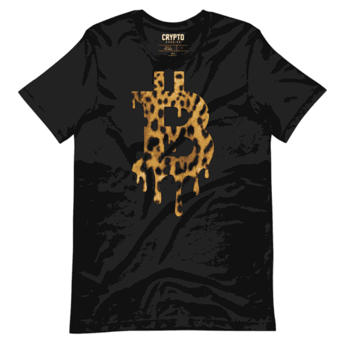 Bitcoin Melting Leopard T-Shirt