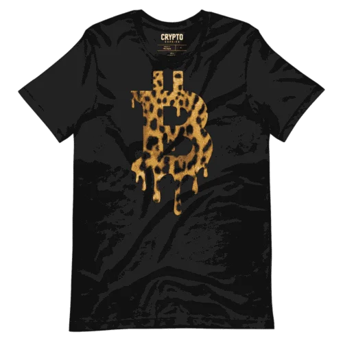Bitcoin Melting Leopard T-Shirt