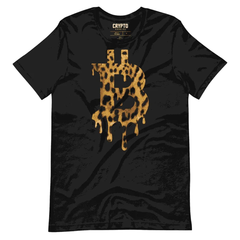 Bitcoin Melting Leopard T-Shirt