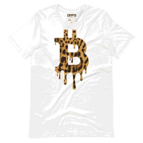 Bitcoin Melting Leopard T-Shirt