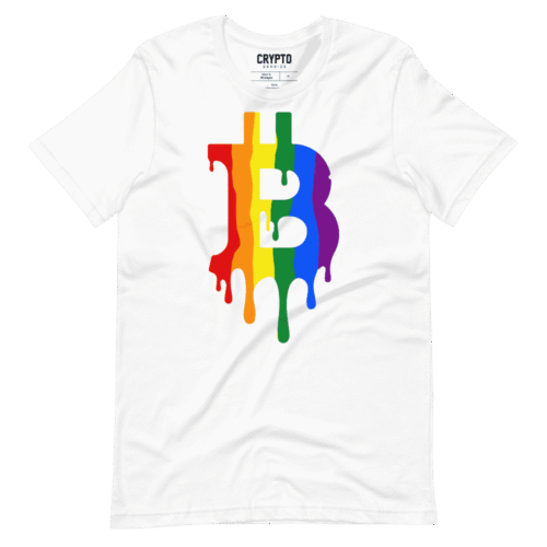 Bitcoin Melting Rainbow T-Shirt