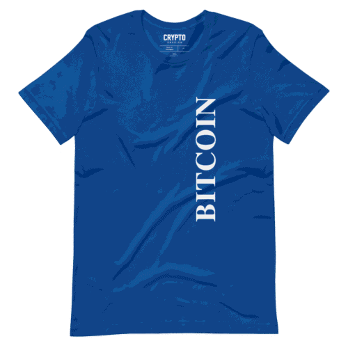 Bitcoin Oversized Logo Blue T-Shirt
