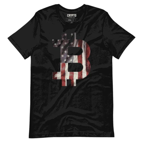 Bitcoin USA Flag T-Shirt