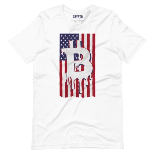 Bitcoin USA Flag T-Shirt