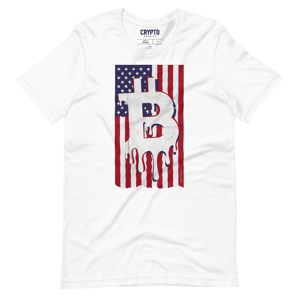 Bitcoin USA Flag T-Shirt