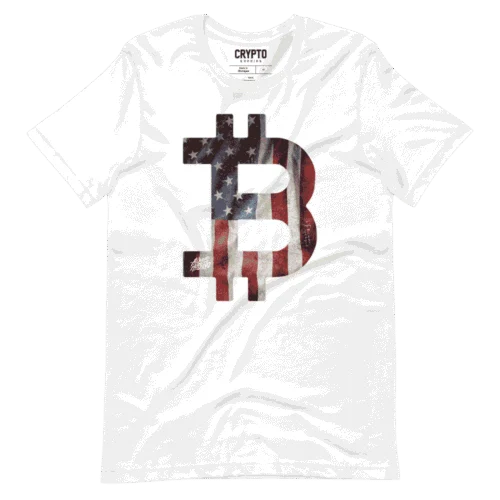 Bitcoin USA Flag T-Shirt