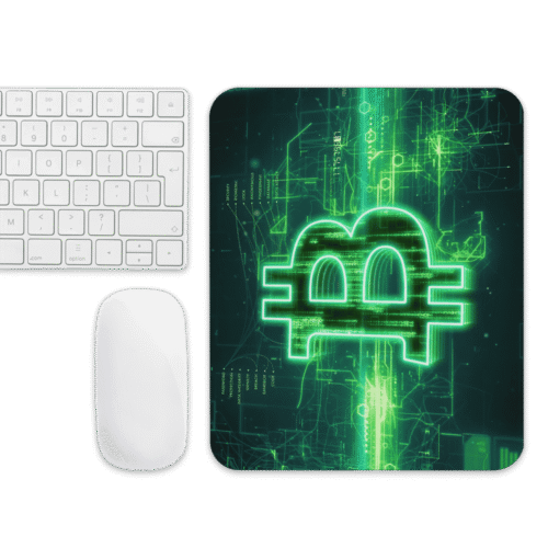 Bitcoin x Electro Green Mouse Pad