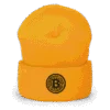 Bitcoin Yellow Circle Cuffed Beanie