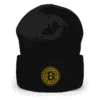 Bitcoin Yellow Circle Cuffed Beanie