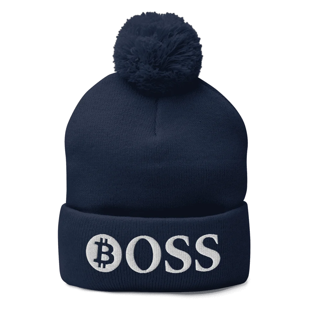 BOSS x Bitcoin Pom-Pom Beanie - Image 3