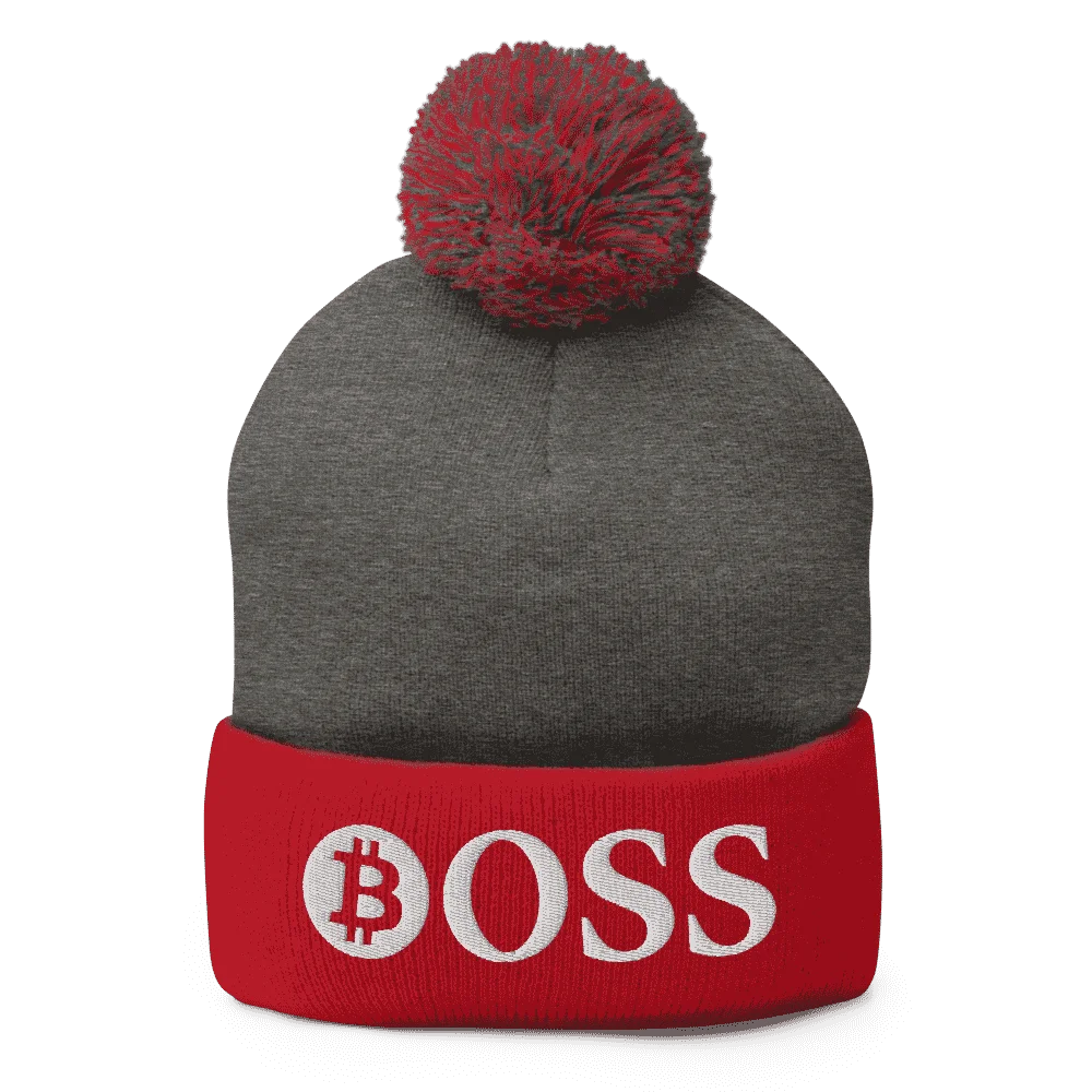 BOSS x Bitcoin Pom-Pom Beanie - Image 4