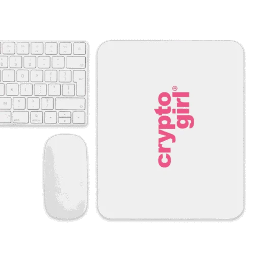 Crypto Girl Mouse Pad