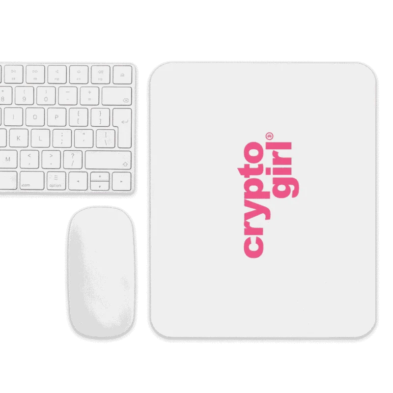 Crypto Girl Mouse Pad