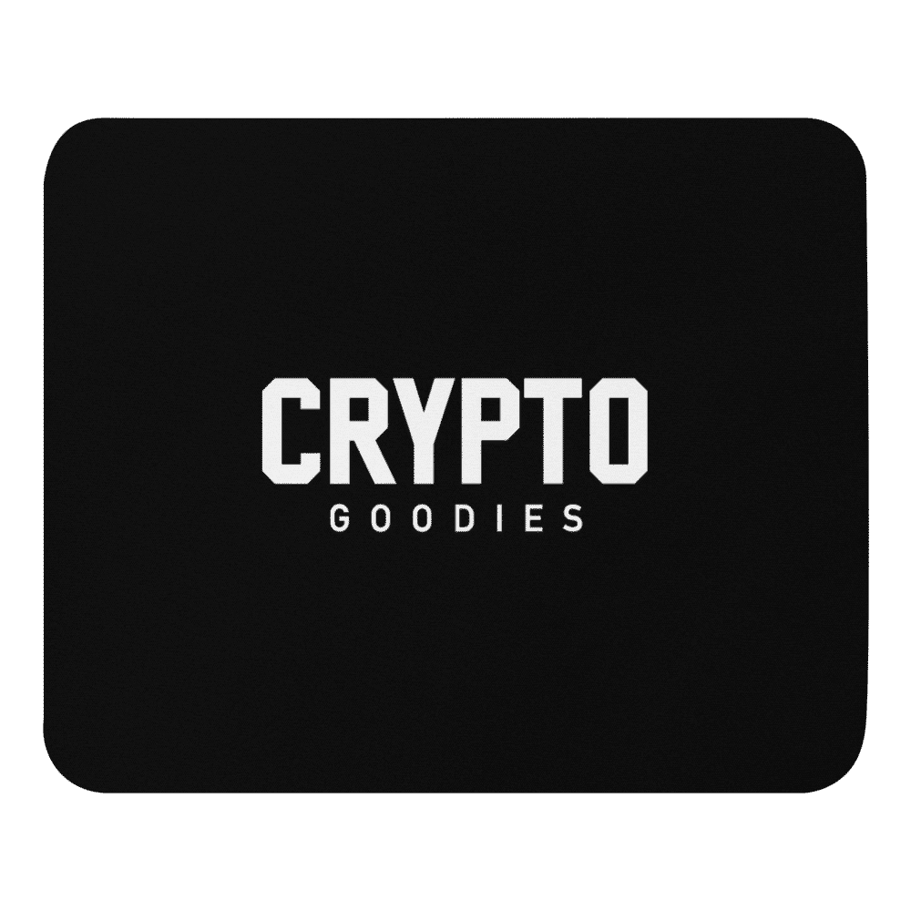 Crypto Goodies X Black Mouse Pad