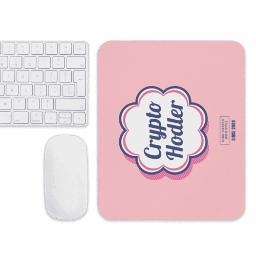 Crypto Hodler x Pink Mouse Pad