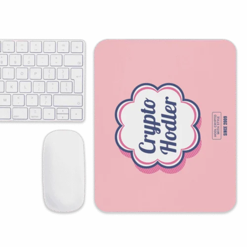 Crypto Hodler x Pink Mouse Pad