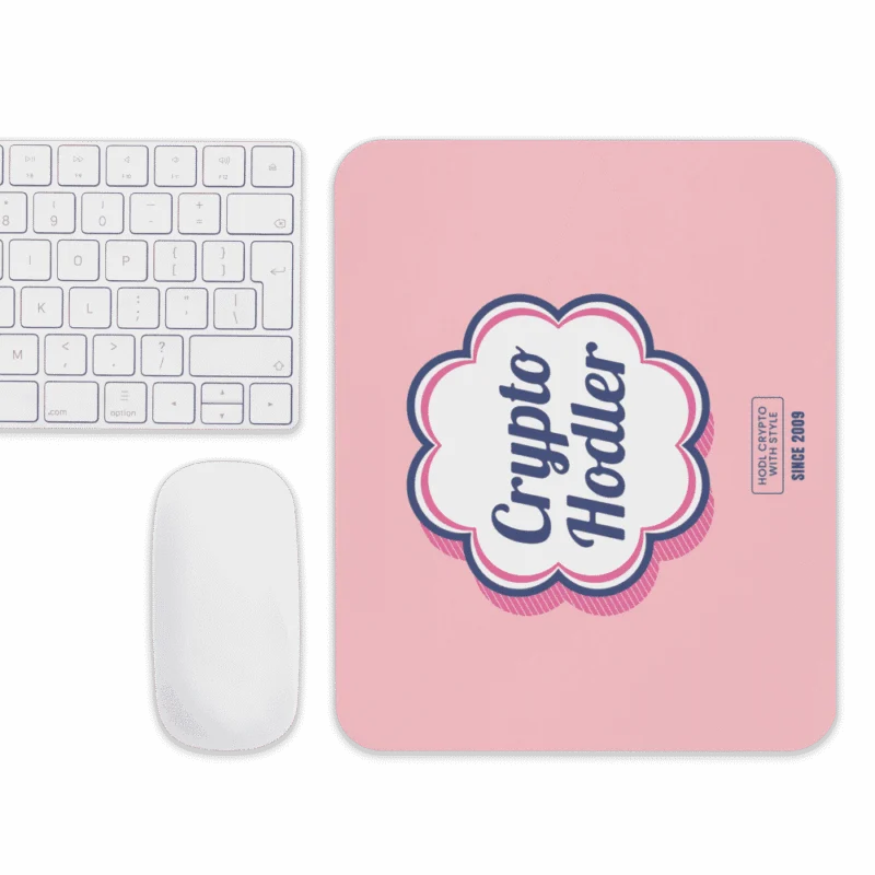 Crypto Hodler x Pink Mouse Pad