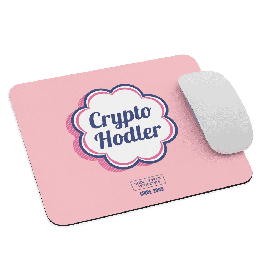 Crypto Hodler x Pink Mouse Pad