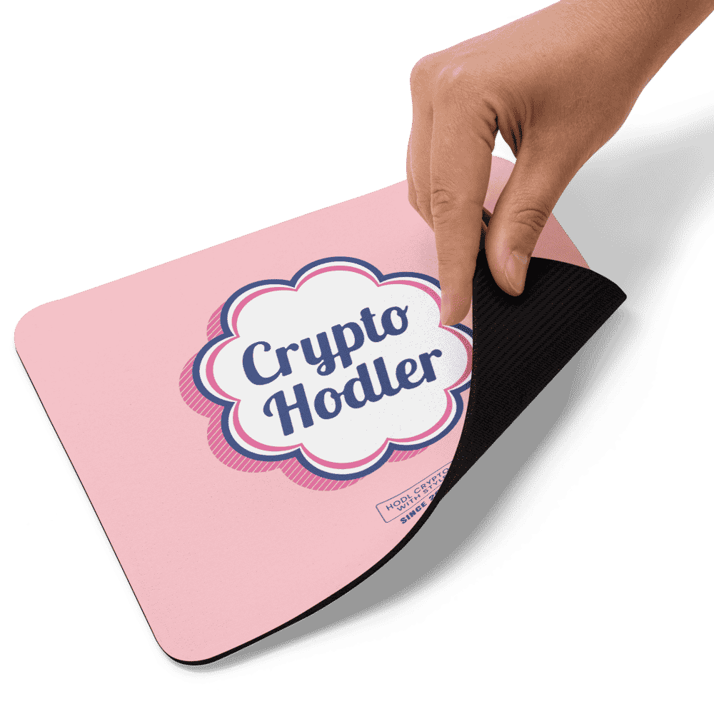 Crypto Hodler x Pink Mouse Pad