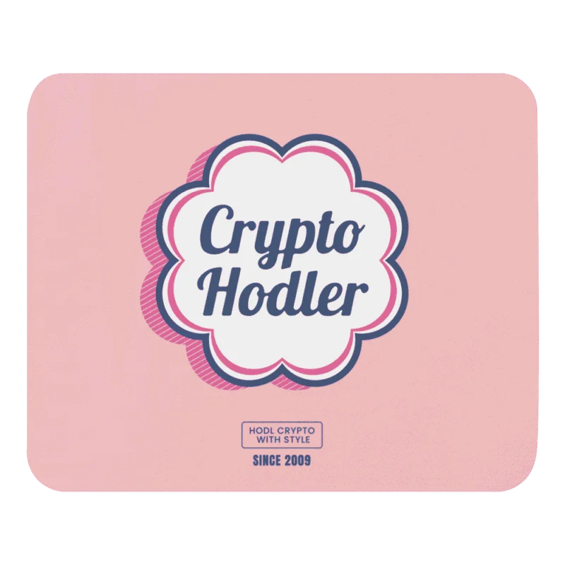 Crypto Hodler x Pink Mouse Pad
