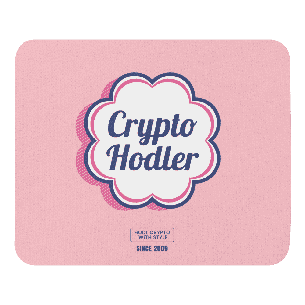 Crypto Hodler X Pink Mouse Pad