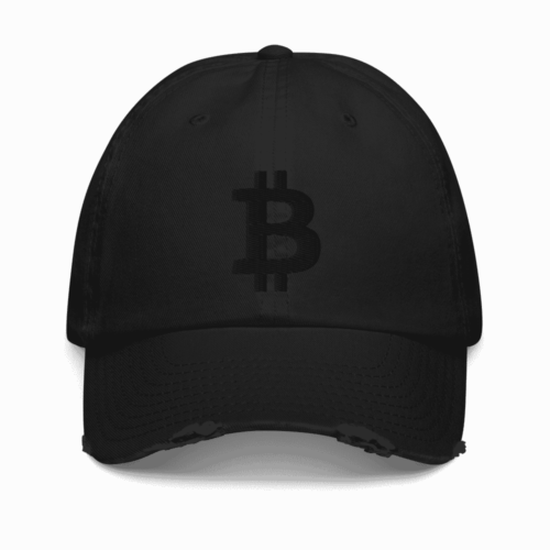 distressed baseball cap black front 6189061ed692d - Bitcoin x Stealth Distressed Baseball Cap