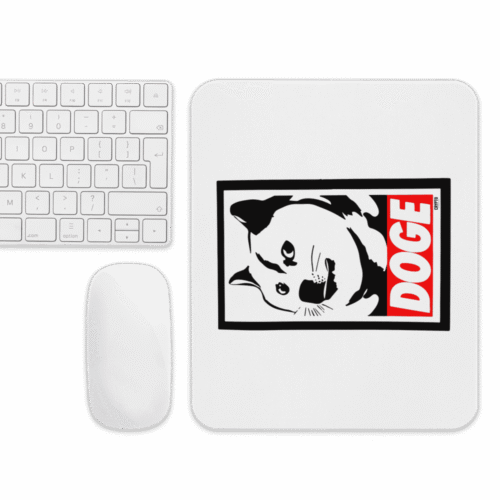 Doge Stencil Mouse Pad