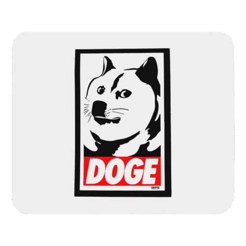 Doge Stencil Mouse Pad