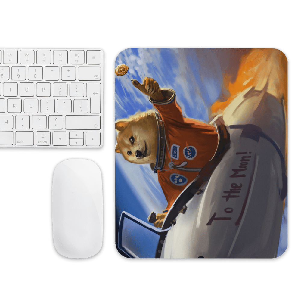 Doge To The Moon Mouse Pad