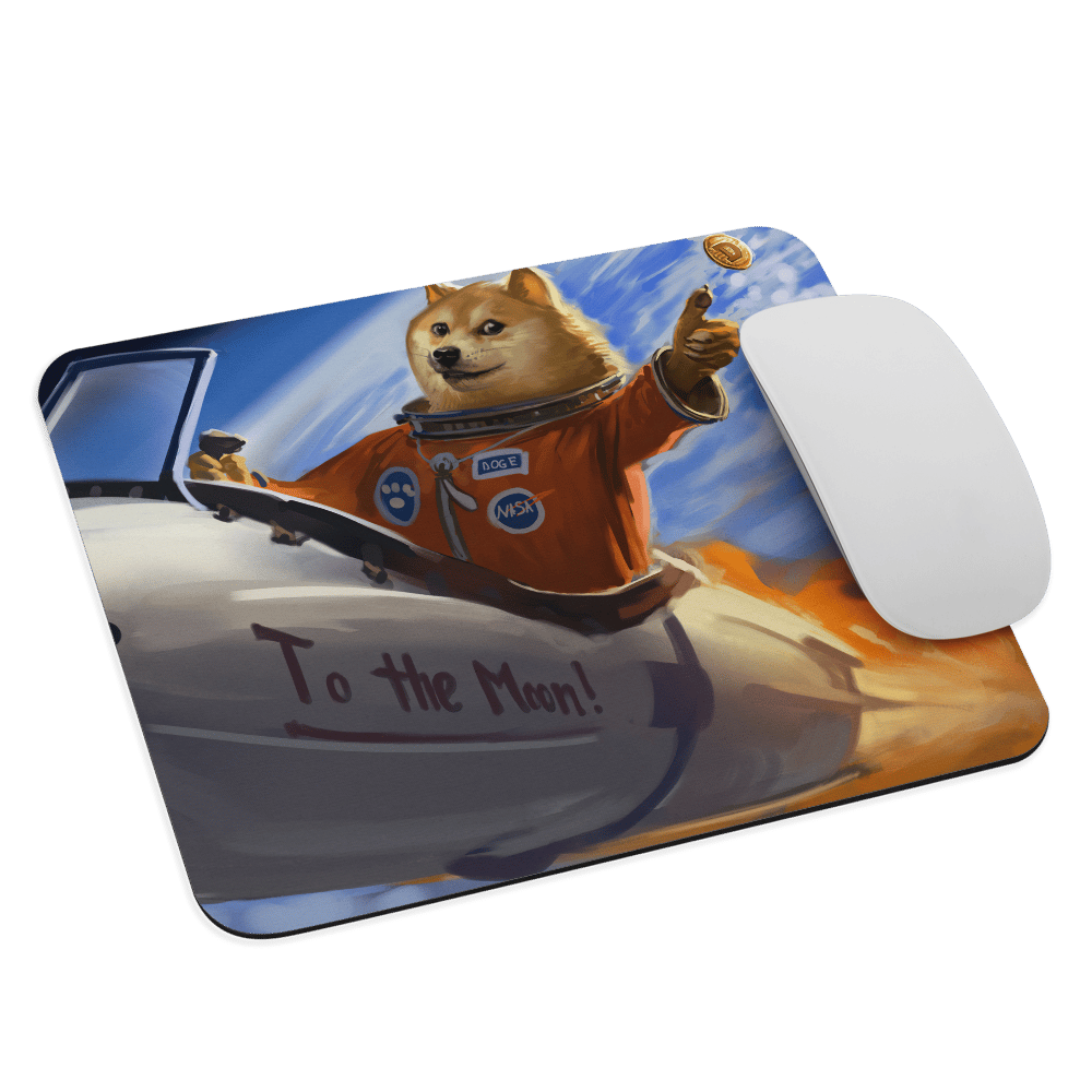 Doge to the Moon Mouse Pad