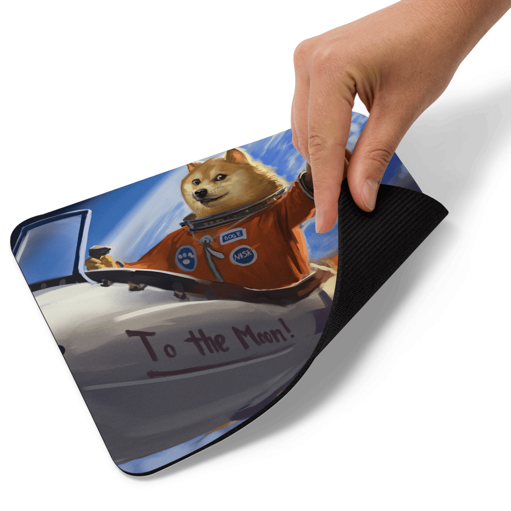 Doge to the Moon Mouse Pad
