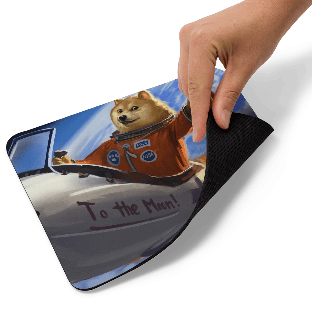 Doge to the Moon Mouse Pad - Image 4