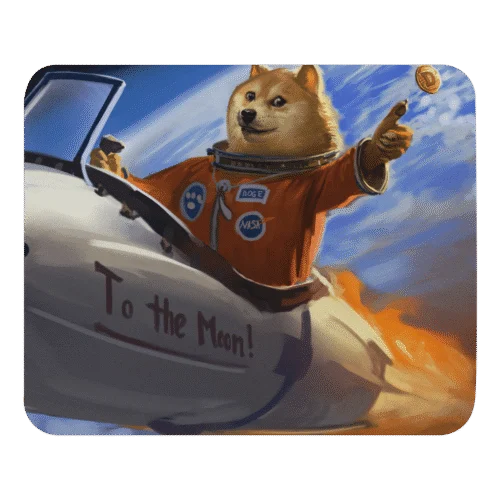 Doge to the Moon Mouse Pad