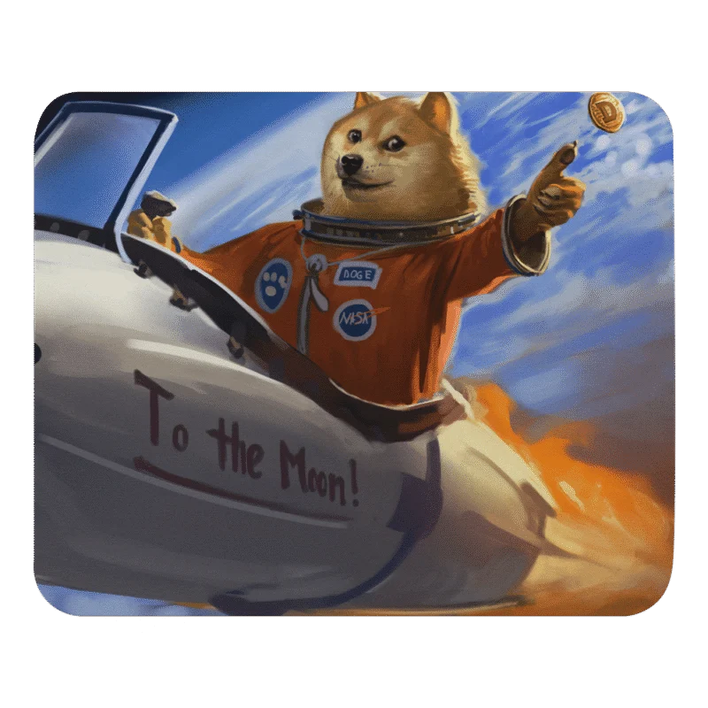 Doge to the Moon Mouse Pad
