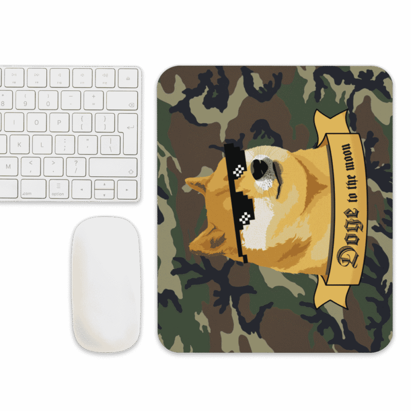Doge to the Moon x Military Mouse Pad