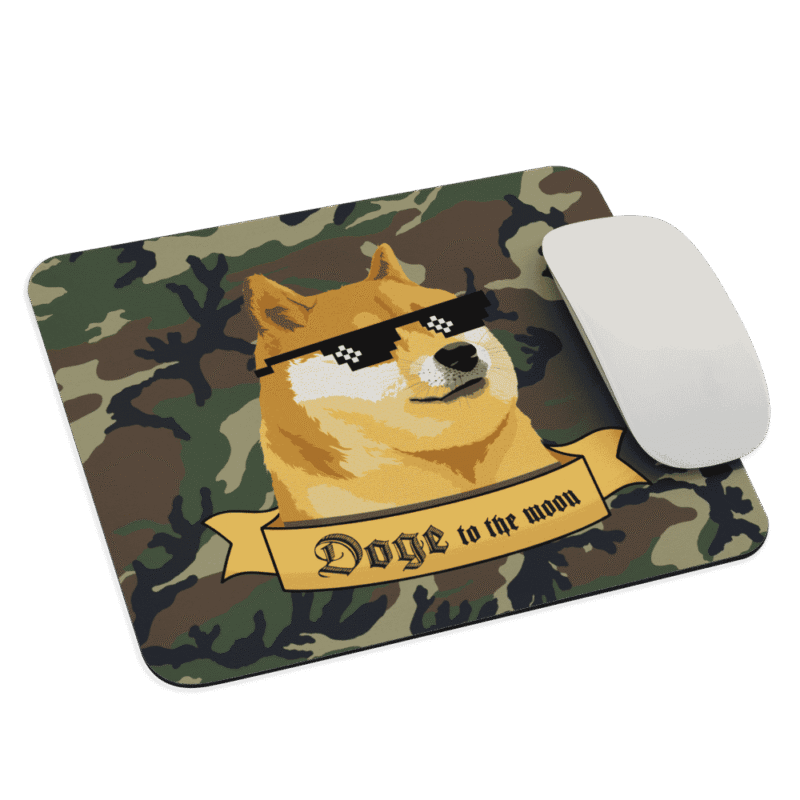 Doge to the Moon x Military Mouse Pad
