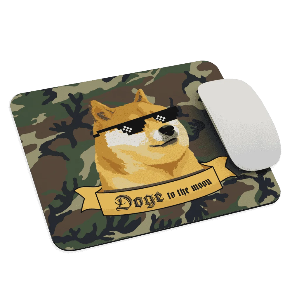 Doge to the Moon x Military Mouse Pad - Image 3
