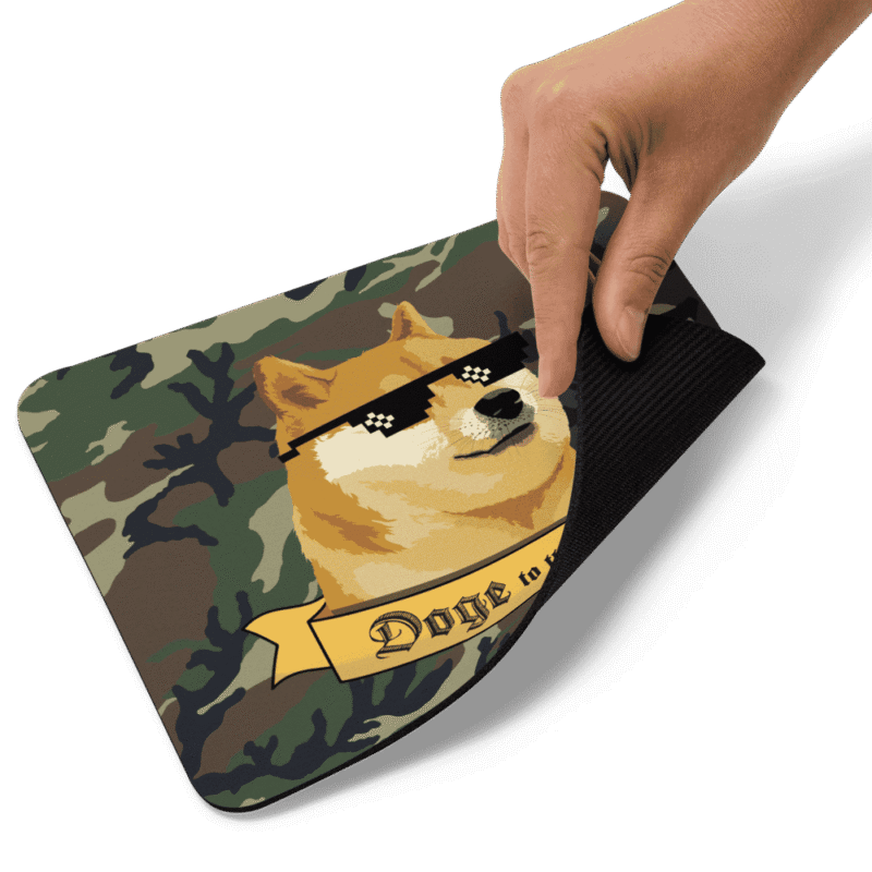 Doge to the Moon x Military Mouse Pad