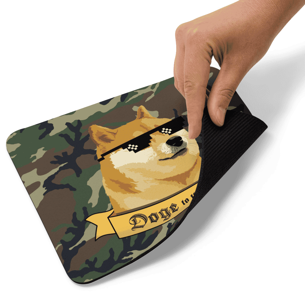 Doge to the Moon x Military Mouse Pad