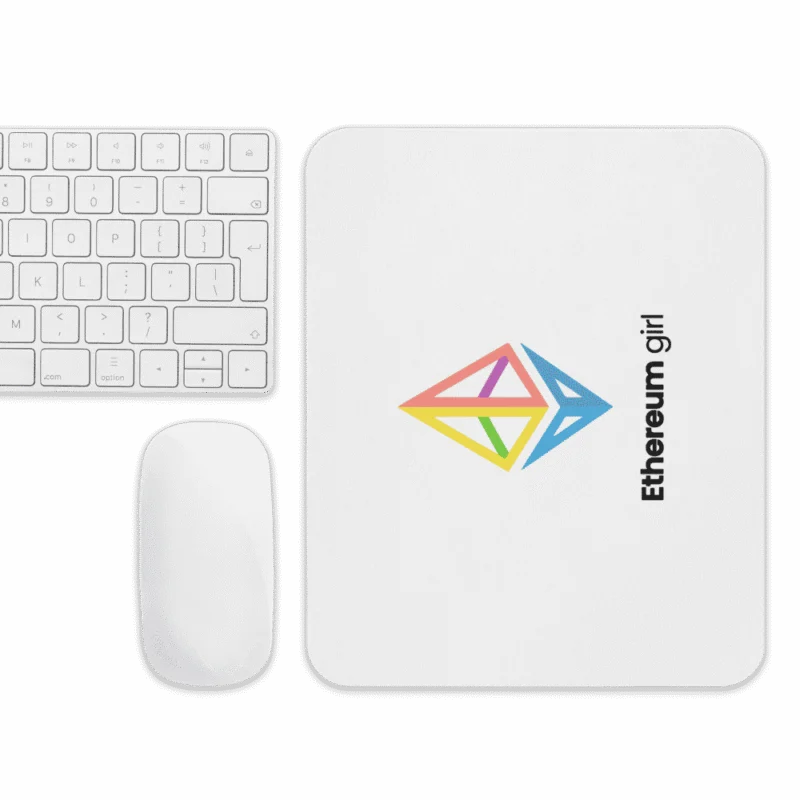 Ethereum Girl Mouse Pad