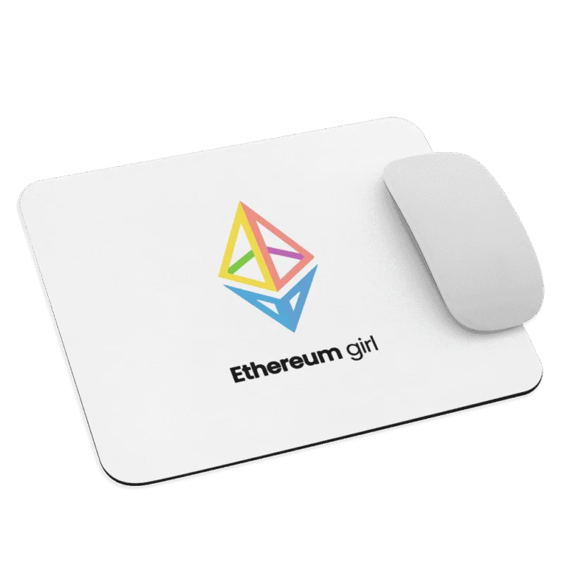 Ethereum Girl Mouse Pad